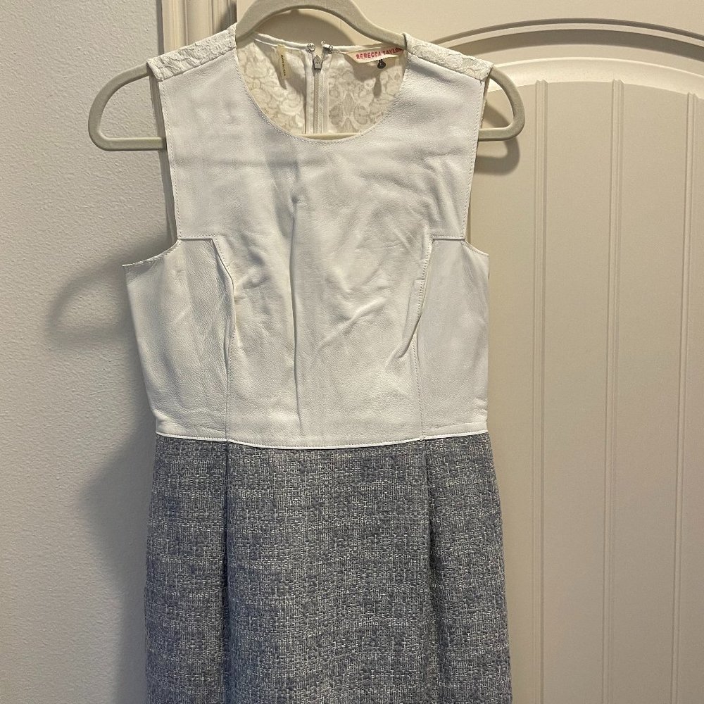 Rebecca Taylor Mixed Material Mini Dress